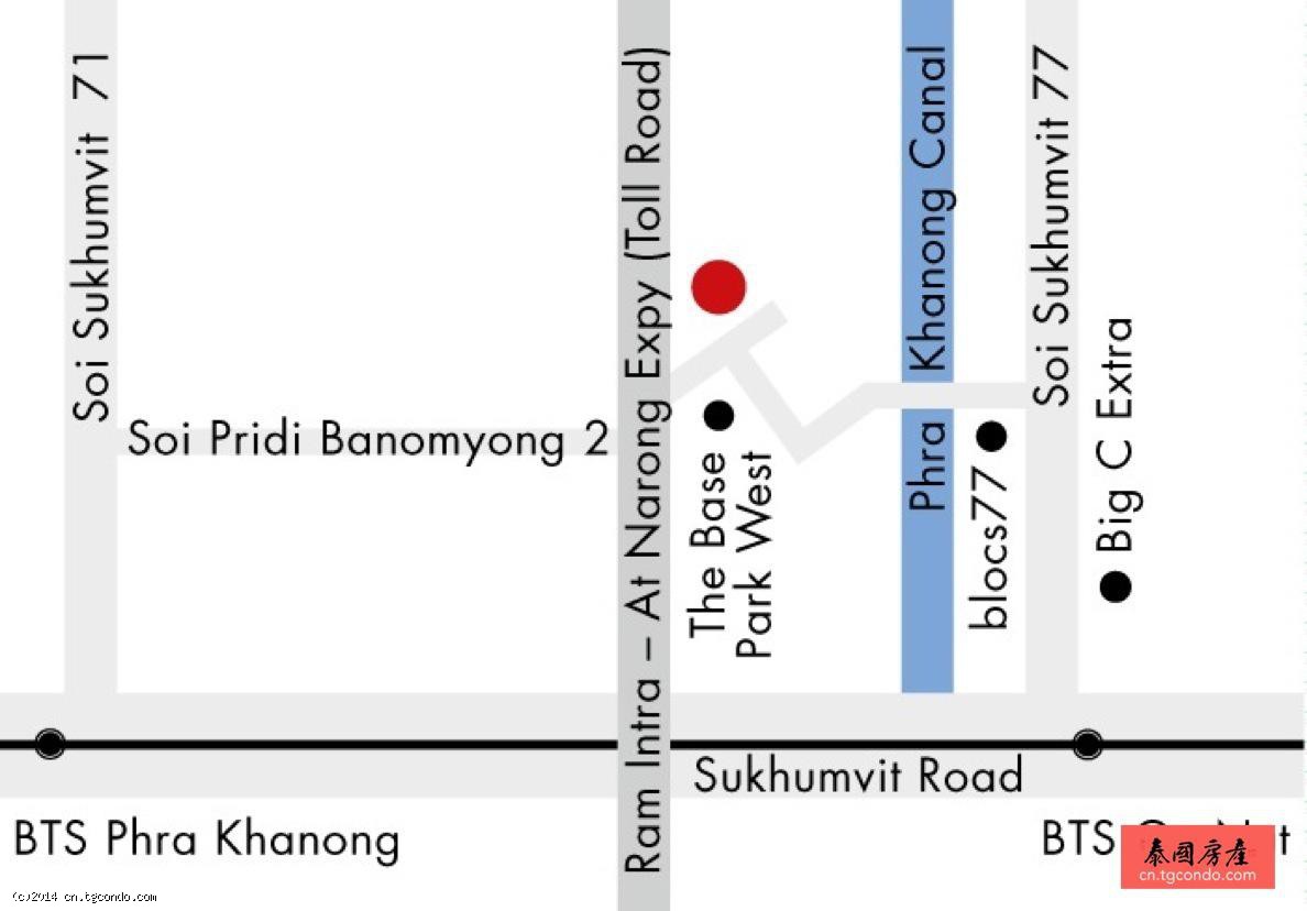 泰国曼谷T77社区投资型公寓：Base Park East
