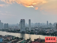 泰国曼谷沙吞湄南河景高层公寓出租,45平一房