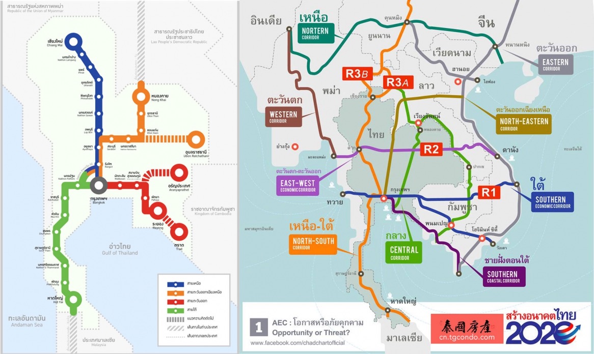 泰国高铁时速降低，改建8条双轨动车并接轨中国泛亚铁路