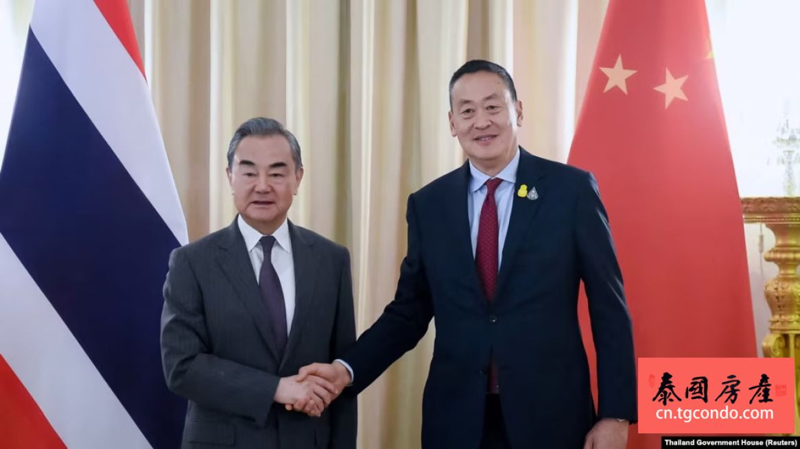 中国外长与泰国总理曼谷会晤。（2024年1月29日）