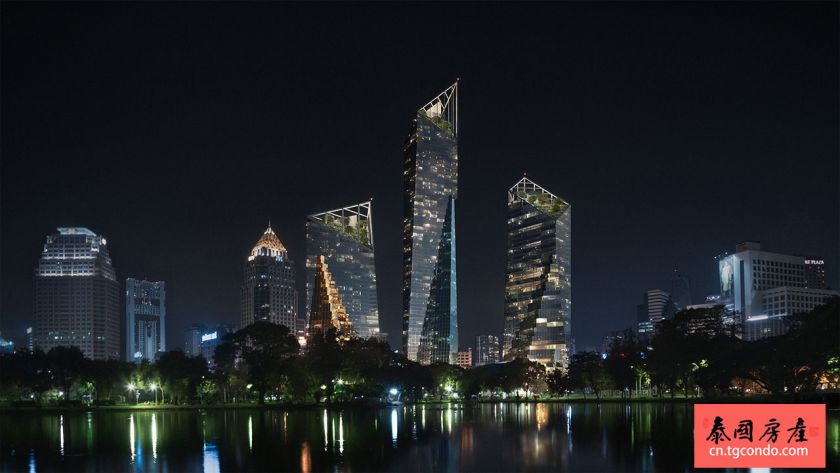 泰国曼谷是隆“都喜中央公园”超大酒店公寓商业综合体开工